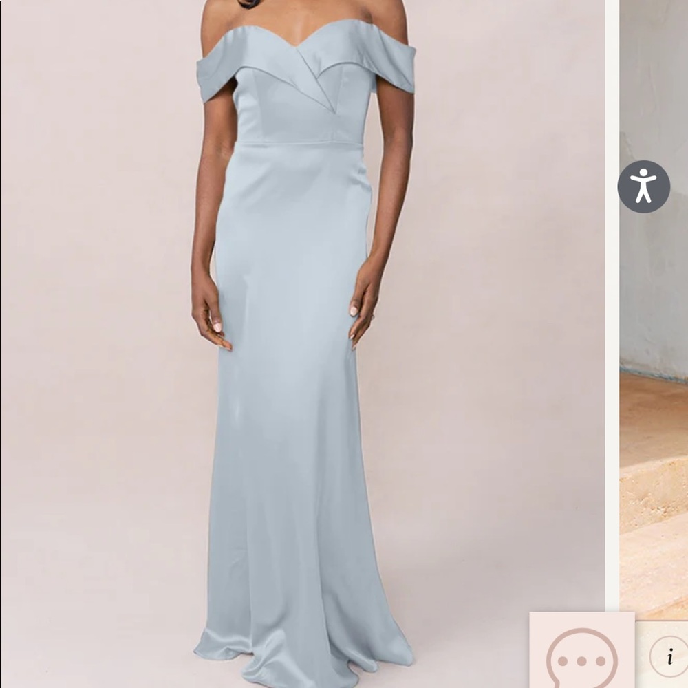 Revelry Sky Blue Bardot Dress